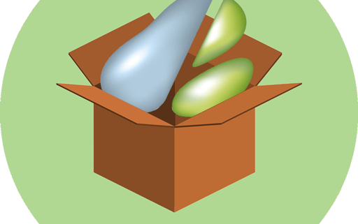 Pear logo in a box